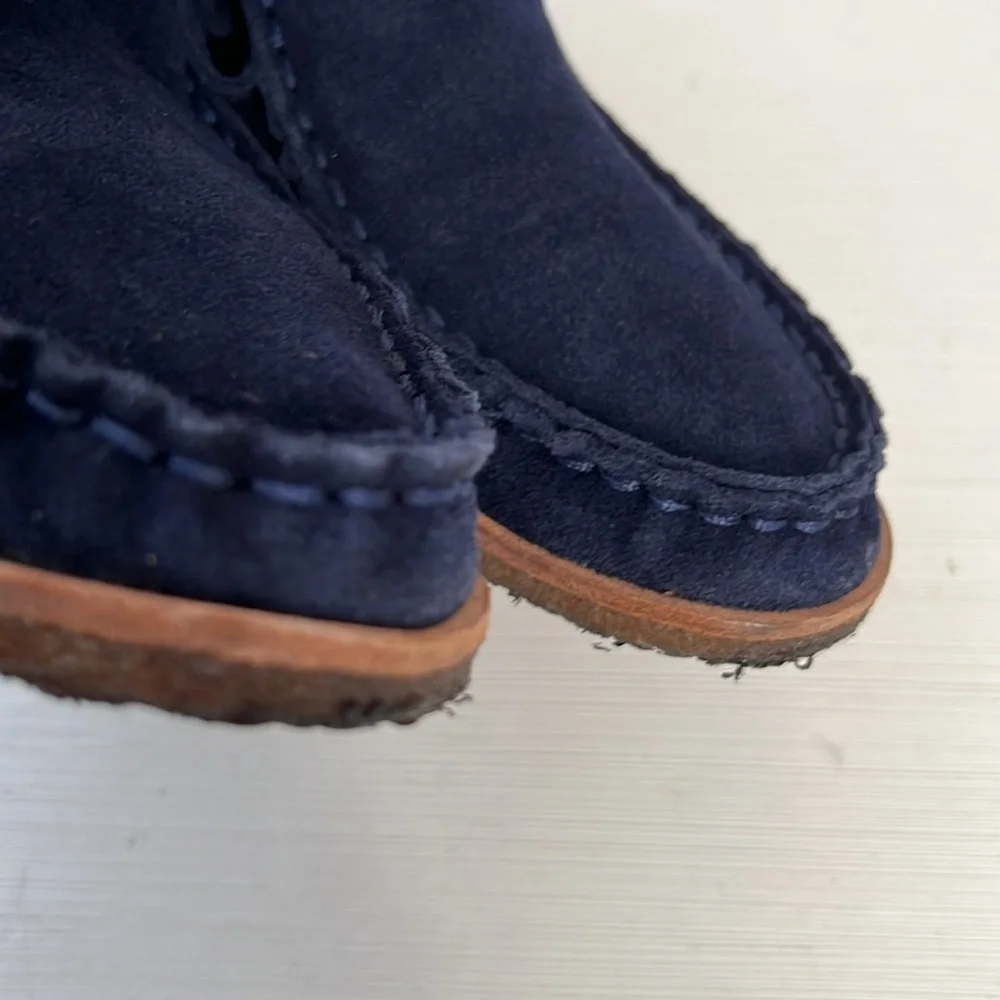 Splendid navy suede booties